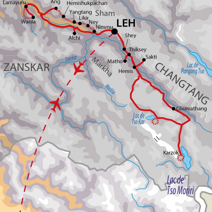 Trek de l'Indus et les lacs du Changtang